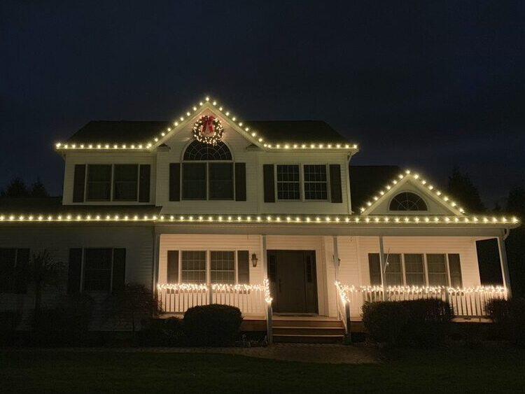 Christmas Lights House Install in Natick